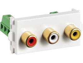 Tomada VALUE A/V Module (2xAudio, 1x Video)
