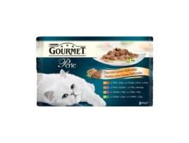 Purina Gourmet Perle Duetos Carnes Delicadas 4X85G