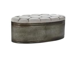 Banqueta DKD Home Decor Bege (121 x 44 x 47,5 cm)