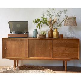 La Redoute Interieurs Candeeiro de mesa em vidro e cânhamo, Yaku 