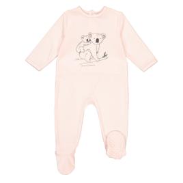 La Redoute Collections Pijama em veludo de algodão bio, 0 meses-3 anos