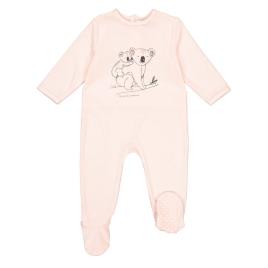 La Redoute Collections Pijama em veludo de algodão bio, 0 meses-3 anos