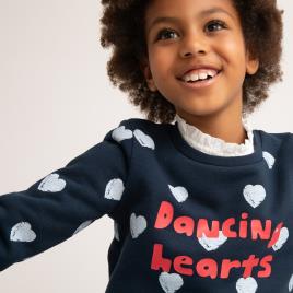 La Redoute Collections Sweat estampada com gola redonda, algodão bio, 3-12 anos