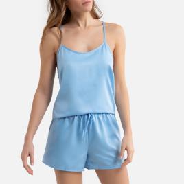La Redoute Collections Pijama de alças finas, em cetim