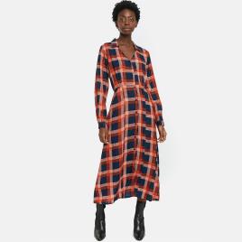 Compania Fantastica Vestido midi, aos quadrados