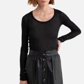 American Vintage Camisola com gola redonda e mangas compridas, MASSACHUSETTS