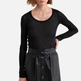 American Vintage Camisola com gola redonda e mangas compridas, MASSACHUSETTS