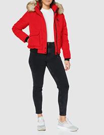 Superdry Blusão com fecho, capuz imitação pelo
