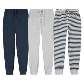 La Redoute Collections Lote de 3 calças de pijama em algodão bio, 3-14 anos