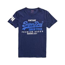 Superdry T-shirt de gola redonda, Vintage Logo