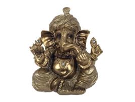 Figura Decorativa BY SIGRIS Ganesh Sentado Dourado
