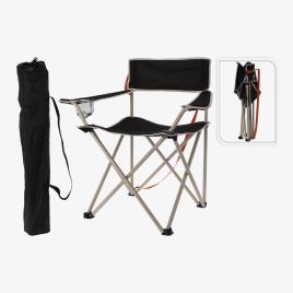 Cadeira Dobrável Koopman - Preto - Cadeira Montanha tamanho T.U.