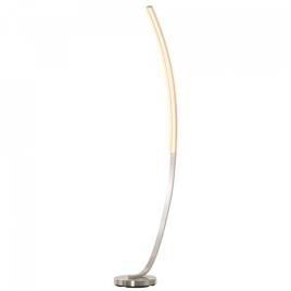 HOMCOM lâmpada terrestre Base metálica e pedal Elegante forma de curva luz amarela LED 50x 23x 149cm