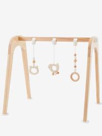 Arco de atividades modular, em madeira sem cor