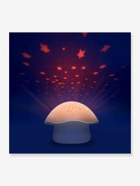 Luz de presença musical e com projetor de estrelas, Champignon da PABOBO rosa medio liso com motivo