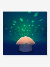 Luz de presença musical e com projetor de estrelas, Champignon da PABOBO rosa medio liso com motivo