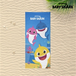 Toalha de Praia Baby Shark Azul (70 x 14