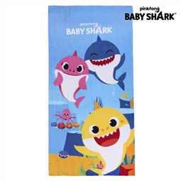 Toalha de Praia Baby Shark Azul (70 x 14