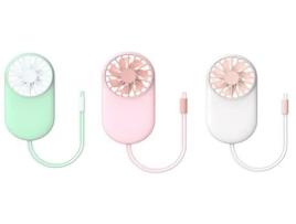 qushini - Mini Portable Fan (pink)