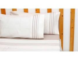 Conjunto de Lençois EL MUNDO Leonor (Bege - Algodão, Poliéster - 135 cm)