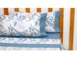 Conjunto de Lençois EL MUNDO Micaela (Azul - Algodão, Poliéster - 120 cm)