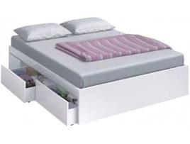 Cama Infantil VMO HOME Branco Artik Com 4 Gavetas (210 cm x 55 cm x 10.1 cm)