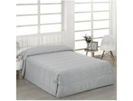 Edredão CAMATEX Raya (Cinzento - Algodão, Poliéster - 90 cm)