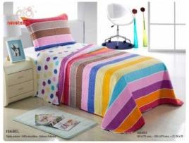Colcha NOVOTEXTIL Isabel (Multicor - Poliéster - 105 cm)