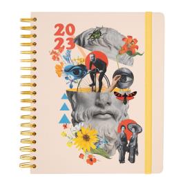 Kokonote Retro Fantasy 22/23 Big Size Diary Week To View 17 Months By Diary