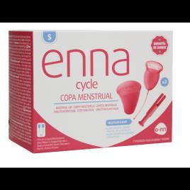 Enna Cycle Copos Menstruais Tamanho S com Aplicador e Caixa Esterilizadora
