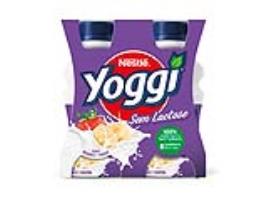 Iogurte Yoggi Líquido Sem Lactose Morango-banana 4x160g