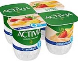 Bifidus Danone Activia Cremoso Cocktail Frutas 0% 4x120g