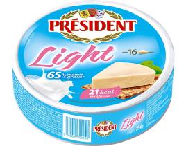 Queijo Fundido President Light 16 Porções 250 G