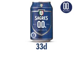 Cerveja Sagres Lata 0.0% 0.33l