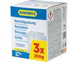 Recarga Para Desumidificador Humydry Basic Inodoro 250g Pack 3 Unidades