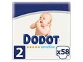 Fraldas Dodot Sensitive T2 4-8kg 58un