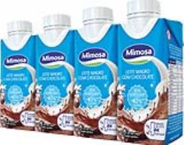 Leite Mimosa Magro Com Chocolate 4x200ml