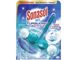 Bloco Sonasol Sanitário Wc Turquoise Active Oceano 50g