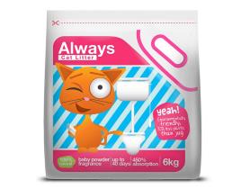 Areia P/ Gato Always Aglomerante 6 Kg