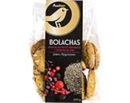 Bolacha De Granola Frutos Vermelhos Chia Auchan Gourmet 200g