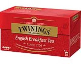 Chá Twinings Preto English Breakfast 25 Saquetas 50g