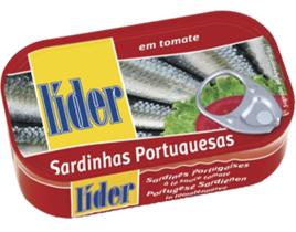 Sardinha Lider Em Tomate 120(78)g