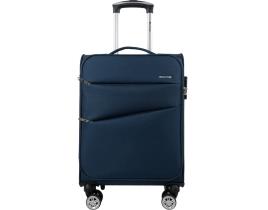 Mala De Cabine Flexível Airport Azul 8 Rodas 55cm