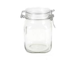 Frasco Com Tampa Hermética Fido Bormioli Vidro 1l