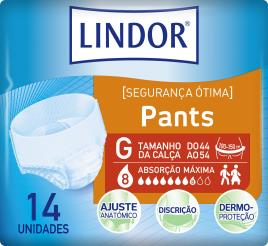 Cuecas Lindor Incontinência Maxi Tamanho Grande 14un