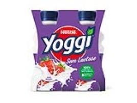 Iogurte Yoggi Líquido Sem Lactose Morango 4x160g