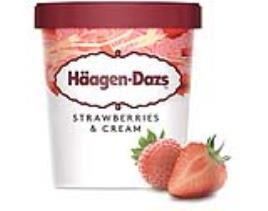 Gelado Häagen-dazs Morango 460ml