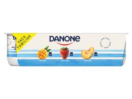 Iogurte Danone Aroma Morango Pêssego E Manga 8x120g