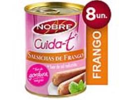 Salsichas Frango Nobre Cuida-t+ Lata 350(160)g