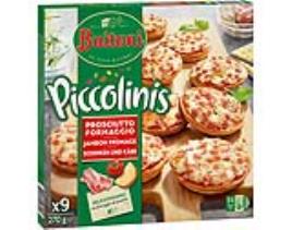 Mini Pizzas Buitoni Piccolinis Queijo E Fiambre 270g
